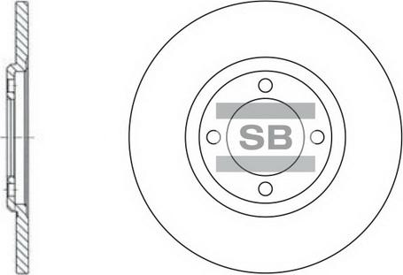 Hi-Q SD5104 - Brake Disc autospares.lv