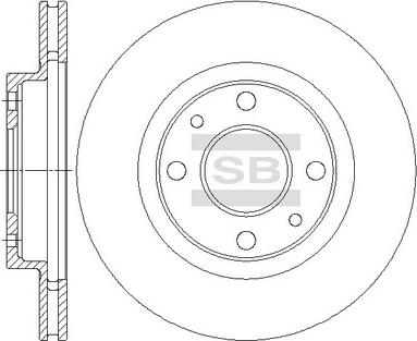 Hi-Q SD5802 - Brake Disc autospares.lv