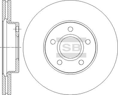 Hi-Q SD5302 - Brake Disc autospares.lv