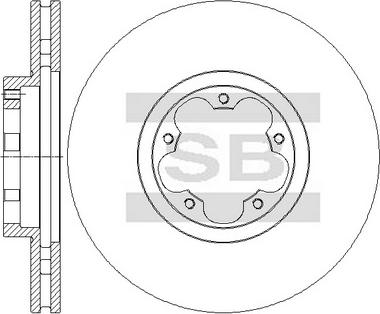 Hi-Q SD5311 - Brake Disc autospares.lv