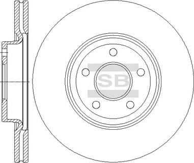 Hi-Q SD5313 - Brake Disc autospares.lv