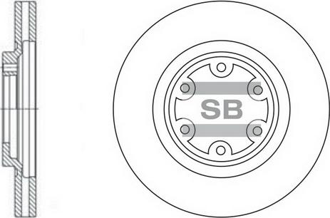 Hi-Q SD1049 - Brake Disc autospares.lv