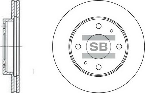 Hi-Q SD1042 - Brake Disc autospares.lv