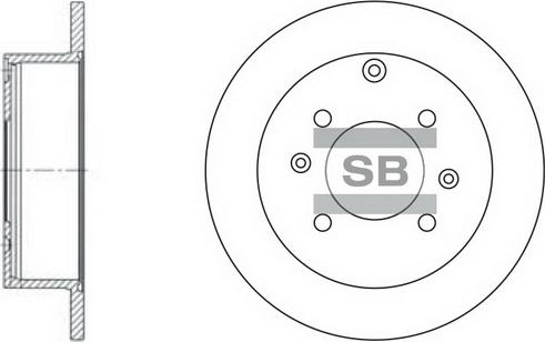 Hi-Q SD1047 - Brake Disc autospares.lv