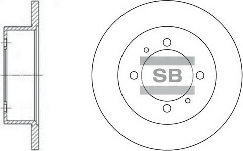 Hi-Q SD1064 - Brake Disc autospares.lv