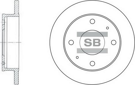 Hi-Q SD1008 - Brake Disc autospares.lv