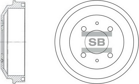 Hi-Q SD1007 - Brake Drum autospares.lv