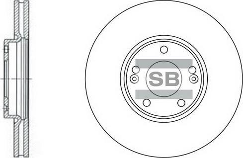 Hi-Q SD1023 - Brake Disc autospares.lv