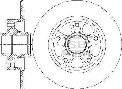 Hi-Q SD3070 - Brake Disc autospares.lv