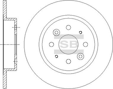 Hi-Q SD2049 - Brake Disc autospares.lv