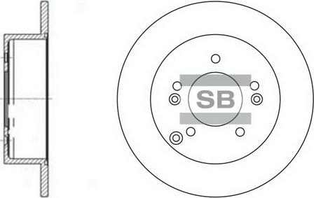 Hi-Q SD2034 - Brake Disc autospares.lv