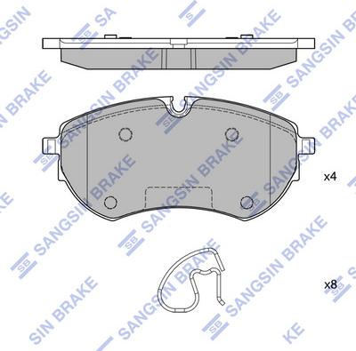 Hi-Q SP4401 - Brake Pad Set, disc brake autospares.lv