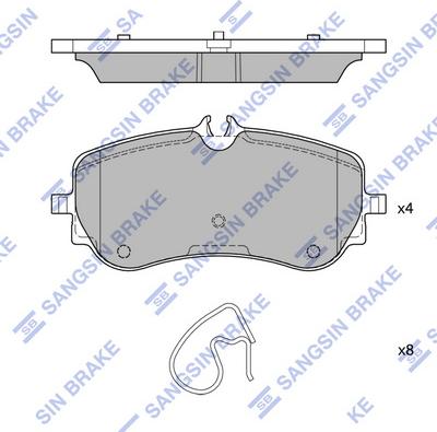 Hi-Q SP4402 - Brake Pad Set, disc brake autospares.lv