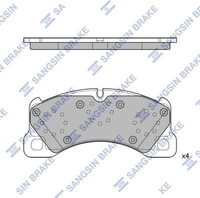 Hi-Q SP4407 - Brake Pad Set, disc brake autospares.lv