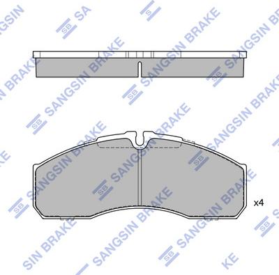 Hi-Q SP4416 - Brake Pad Set, disc brake autospares.lv