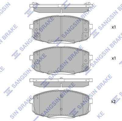 Hi-Q SP4098 - Brake Pad Set, disc brake autospares.lv