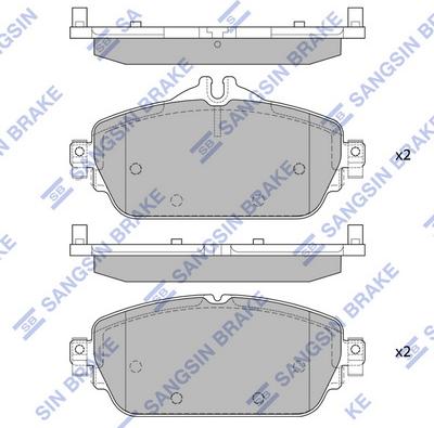 Hi-Q SP4044 - Brake Pad Set, disc brake autospares.lv