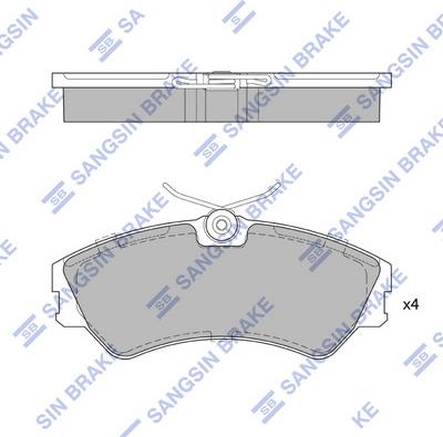 Hi-Q SP4053 - Brake Pad Set, disc brake autospares.lv