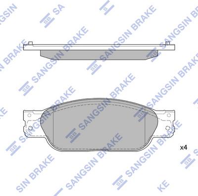 Hi-Q SP4061 - Brake Pad Set, disc brake autospares.lv