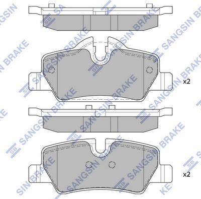 Hi-Q SP4004 - Brake Pad Set, disc brake autospares.lv