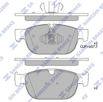 Hi-Q SP4024 - Brake Pad Set, disc brake autospares.lv