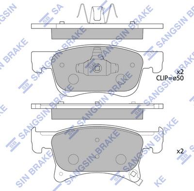 Hi-Q SP4194 - Brake Pad Set, disc brake autospares.lv