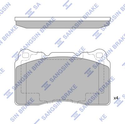 Hi-Q SP4145A - Brake Pad Set, disc brake autospares.lv