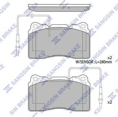 Hi-Q SP4145 - Brake Pad Set, disc brake autospares.lv