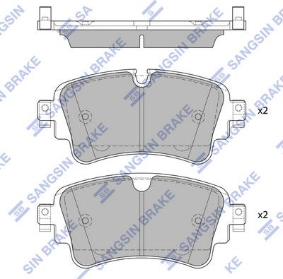 Hi-Q SP4112 - Brake Pad Set, disc brake autospares.lv