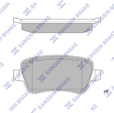 Hi-Q SP4184 - Brake Pad Set, disc brake autospares.lv