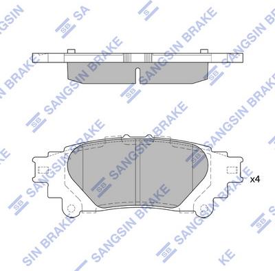 Hi-Q SP4131 - Brake Pad Set, disc brake autospares.lv