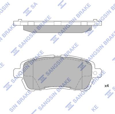 Hi-Q SP4138 - Brake Pad Set, disc brake autospares.lv