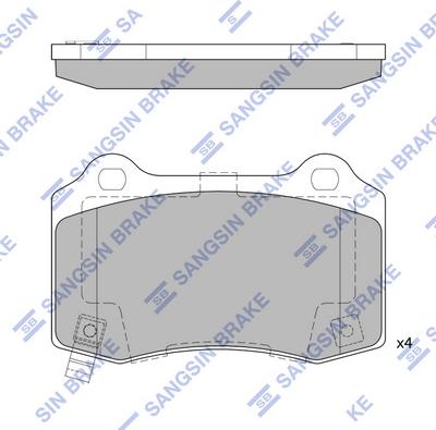 Hi-Q SP4296 - Brake Pad Set, disc brake autospares.lv