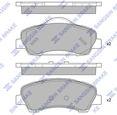 Hi-Q SP4208 - Brake Pad Set, disc brake autospares.lv