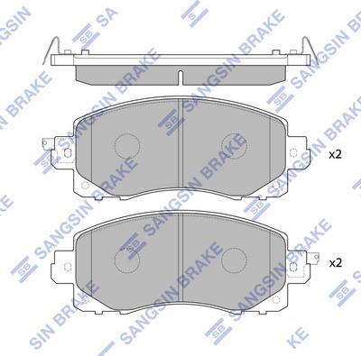 Hi-Q SP4221 - Brake Pad Set, disc brake autospares.lv