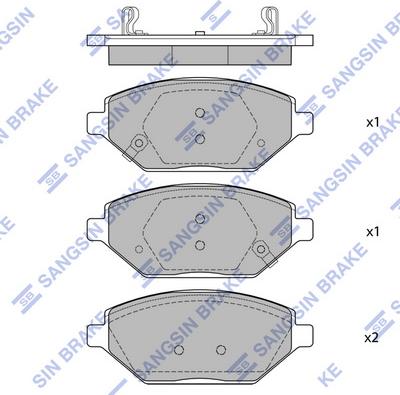 Hi-Q SP4278 - Brake Pad Set, disc brake autospares.lv