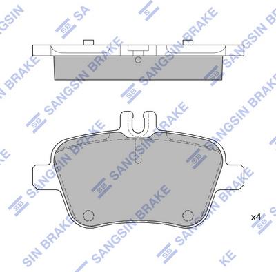 Hi-Q SP1957 - Brake Pad Set, disc brake autospares.lv