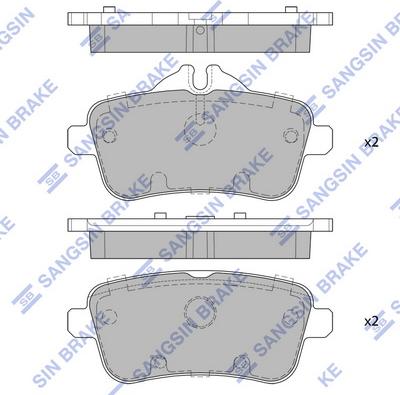 Hi-Q SP1909 - Brake Pad Set, disc brake autospares.lv