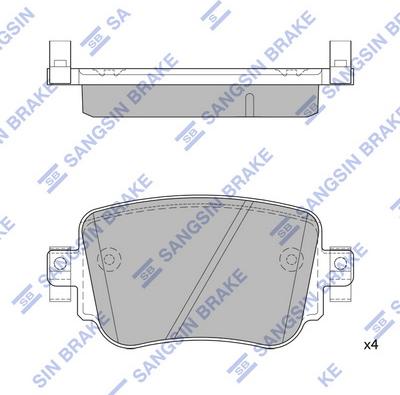 Remsa BPA1549.08 - Brake Pad Set, disc brake autospares.lv