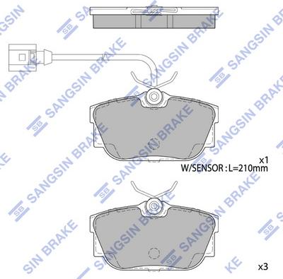 Hi-Q SP1984 - Brake Pad Set, disc brake autospares.lv