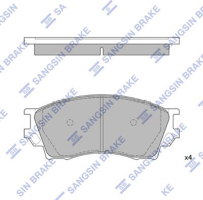 Hi-Q SP1931 - Brake Pad Set, disc brake autospares.lv