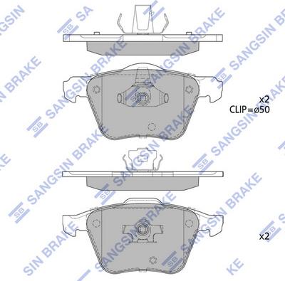 Hi-Q SP1932 - Brake Pad Set, disc brake autospares.lv