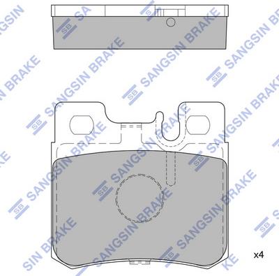 Hi-Q SP1921 - Brake Pad Set, disc brake autospares.lv