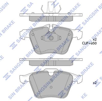 Hi-Q SP1928 - Brake Pad Set, disc brake autospares.lv