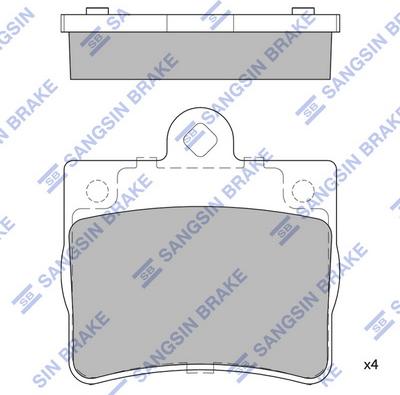 Hi-Q SP1922 - Brake Pad Set, disc brake autospares.lv