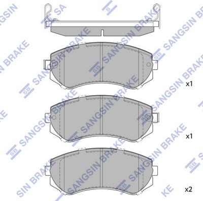 Hi-Q SP1492 - Brake Pad Set, disc brake autospares.lv