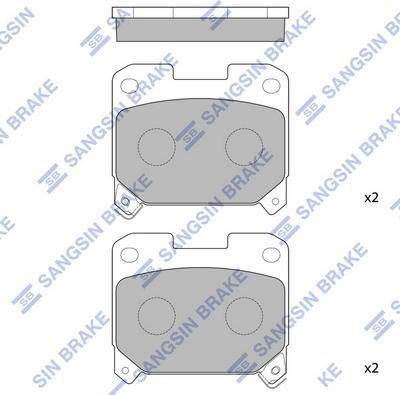 Hi-Q SP1468 - Brake Pad Set, disc brake autospares.lv