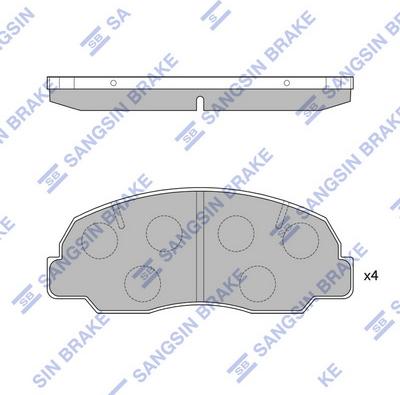 Hi-Q SP1417 - Brake Pad Set, disc brake autospares.lv