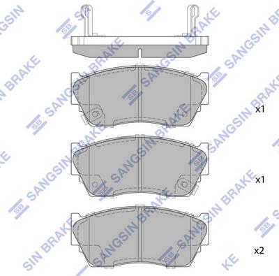 Hi-Q SP1489 - Brake Pad Set, disc brake autospares.lv