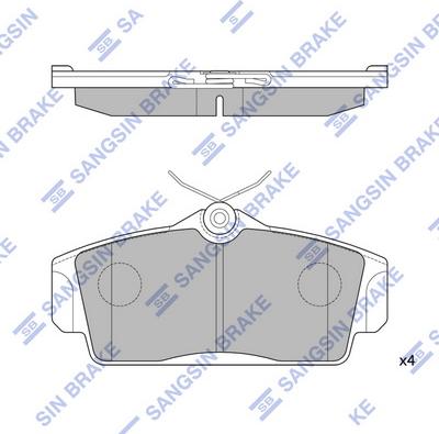 Hi-Q SP1482 - Brake Pad Set, disc brake autospares.lv